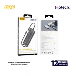 QCY Pulse PB10H 10000mAh Power Bank with 3 Built-in Cables