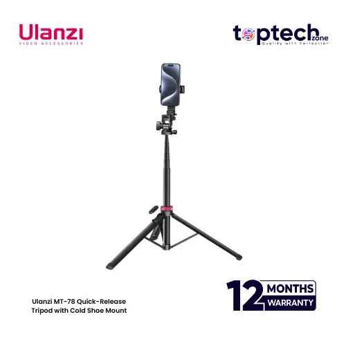 Ulanzi MT-78 Quick-Release Tripod with Cold Shoe Mount