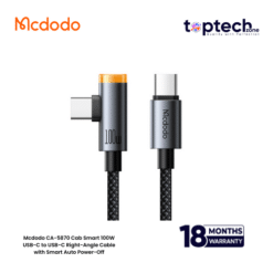 Mcdodo CA-5870 Cab Smart 100W USB-C to USB-C Right-Angle Cable with Smart Auto Power-Off