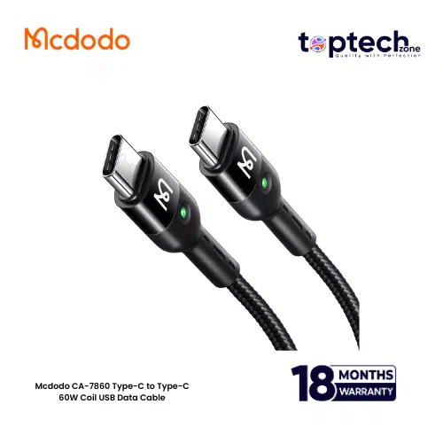 Mcdodo CA-7860 Type-C to Type-C 60W Coil USB Data Cable - Image 2