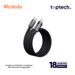 Mcdodo CA-6940 USB-C to Lightning 36W Cable with Charging Light