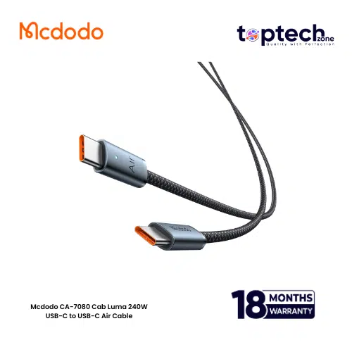 Mcdodo CA-7080 Cab Luma 240W USB-C to USB-C Air Cable