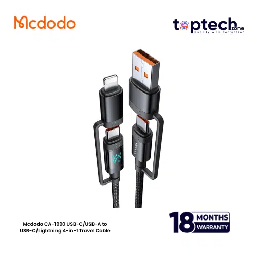 Mcdodo CA-1990 USB-C/USB-A to USB-C/Lightning 4-in-1 Travel Cable