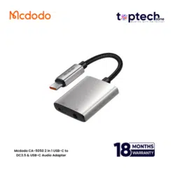 Mcdodo CA-5050 2 in 1 USB-C to DC3.5 & USB-C Audio Adapter