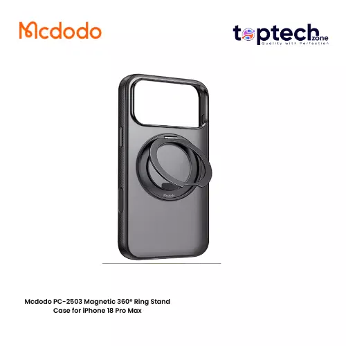 Mcdodo PC-2503 Magnetic 360° Ring Stand Case for iPhone 18 Pro Max