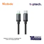 Mcdodo CA-4821 USB-C to Lightning 36W Cable with Charging Light (3M)