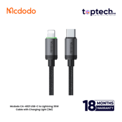 Mcdodo CA-4821 USB-C to Lightning 36W Cable with Charging Light (3M)