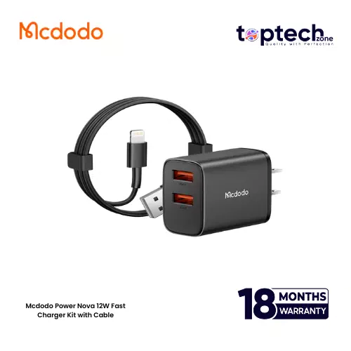 Mcdodo Power Nova 12W Fast Charger Kit with Cable