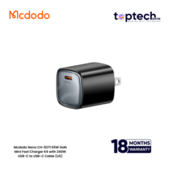 Mcdodo Nano CH-8271 65W GaN Mini Fast Charger Kit with 240W USB-C to USB-C Cable (US)