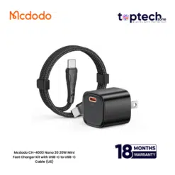 Mcdodo CH-4003 Nano 20 20W Mini Fast Charger with USB-C to USB-C Cable (US)