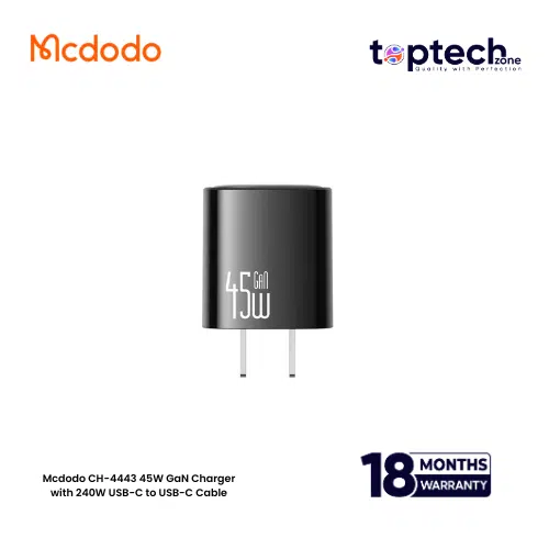 Mcdodo CH-4443 45W GaN Charger with 240W USB-C to USB-C Cable - Image 2