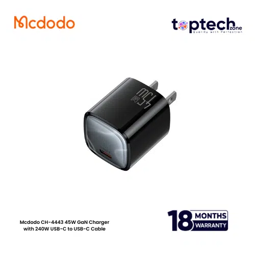 Mcdodo CH-4443 45W GaN Charger with 240W USB-C to USB-C Cable - Image 3