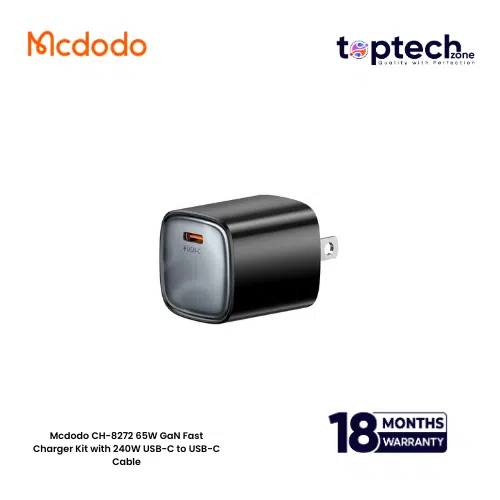 Mcdodo CH-8272 65W GaN Fast Charger Kit with 240W USB-C to USB-C Cable (US) - Image 2