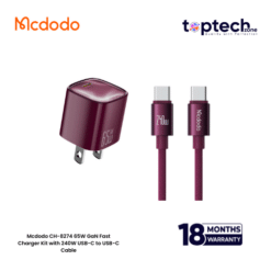 Mcdodo CH-8274 65W GaN Fast Charger Kit with 240W USB-C to USB-C Cable