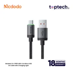 Mcdodo CA-3990 USB-A to Micro USB 3A Cable with Charging Light