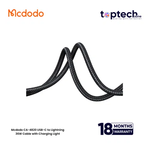 Mcdodo CA-4820 USB-C to Lightning 36W Cable with Charging Light - Image 2