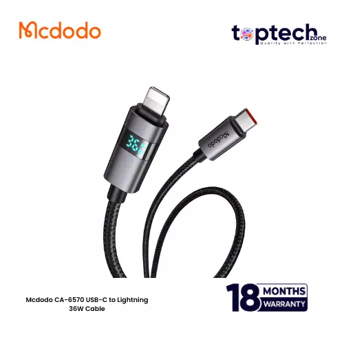 Mcdodo CA-6570 USB-C to Lightning 36W Cable